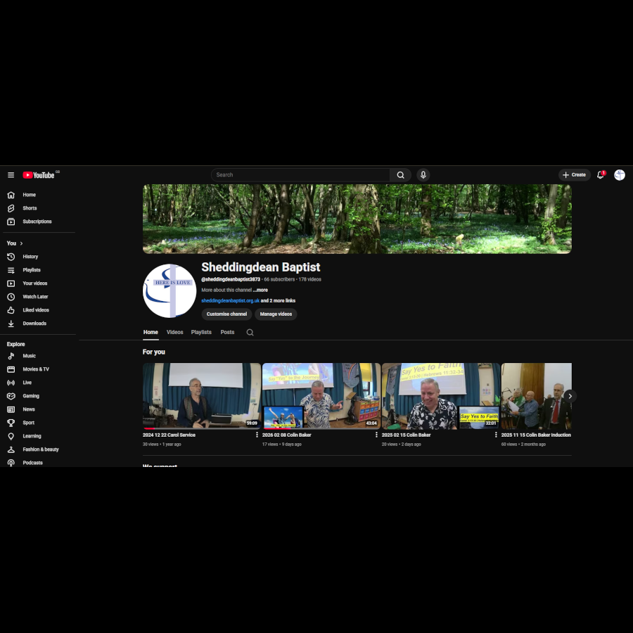 Click here for YouTube channel